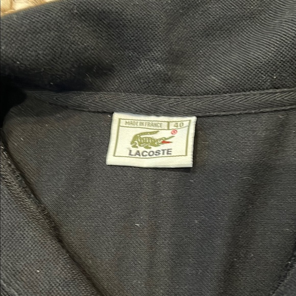 Lacoste Black V-Neck Sweater Classic Knit - Picture 4 of 5